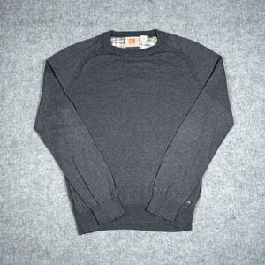 Boss Orange Hugo Boss Sweater Mens Small Grey Keaton Crew Neck Pullover Casual‎